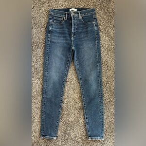 Loft High Waist Skinny Cotton Jeans